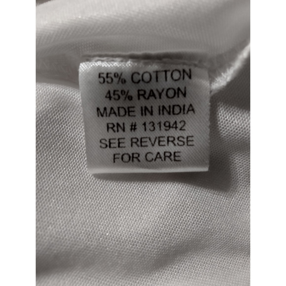 Chic Connection White with Navy Embroidery Bohemian Sundress sz S - Picture 7 of 7